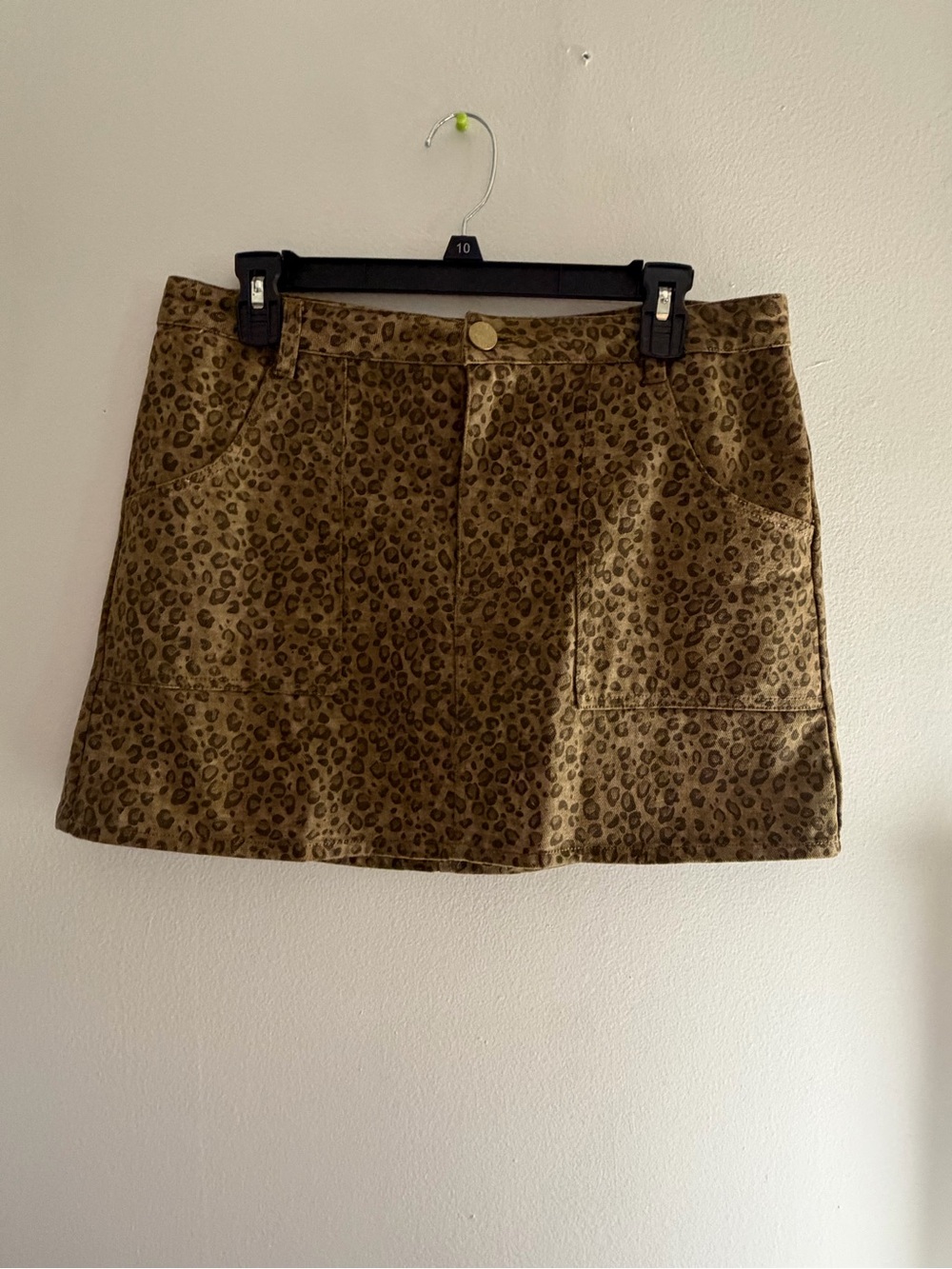 Altar'd State Leopard Print Mini Skirt - Tan